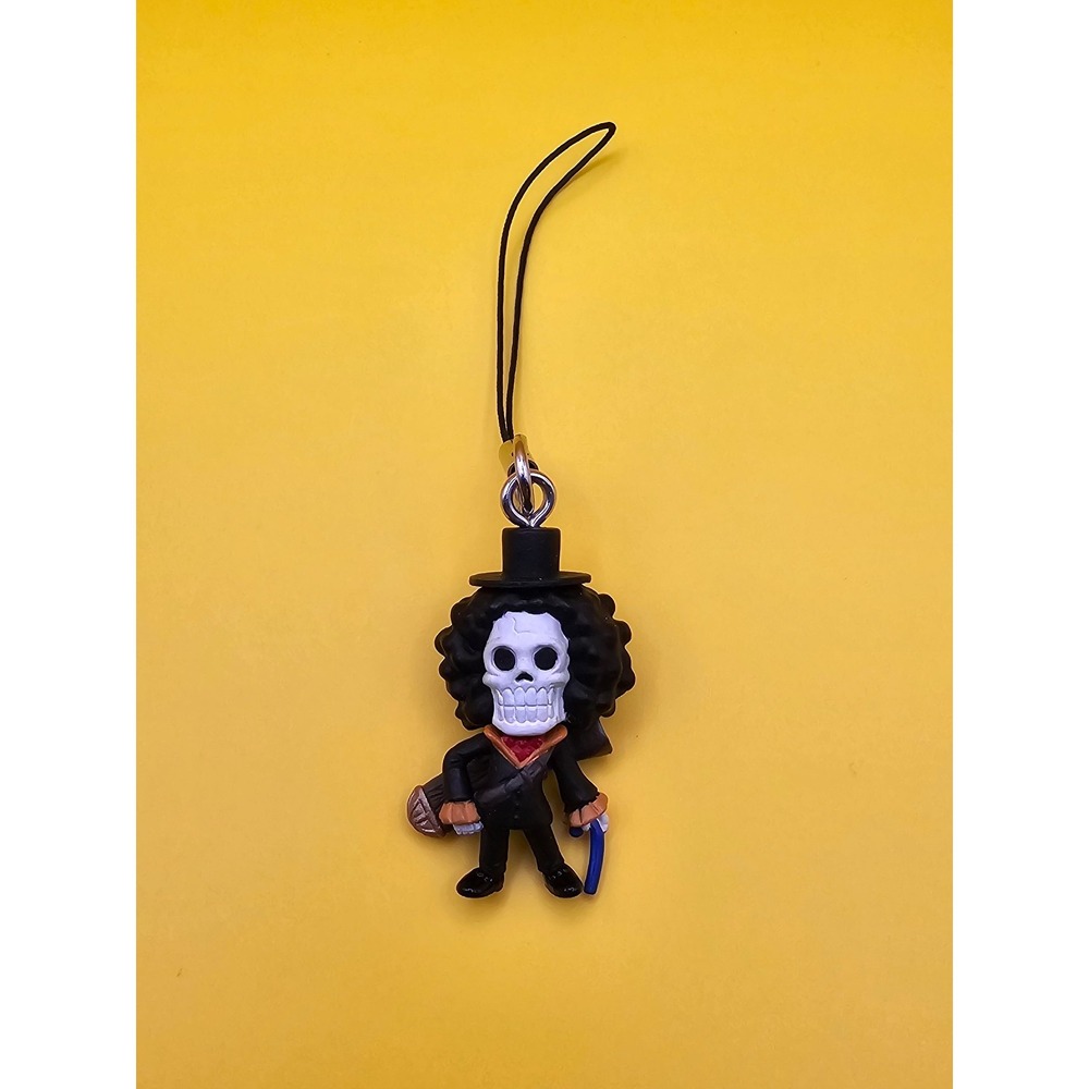 Brook "Soul King" One Piece Mini‎ Figure Mascot Charm / Phone Strap / Keychain